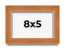Photo Size Classic Brown Picture Frame - UV Acrylic, Foam Board Backing, Hanging Hardware